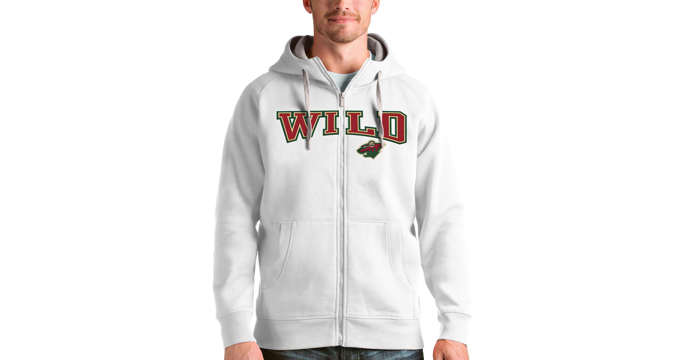 NHL Minnesota Wild Wordmark Victory Full-Zip Hoodie