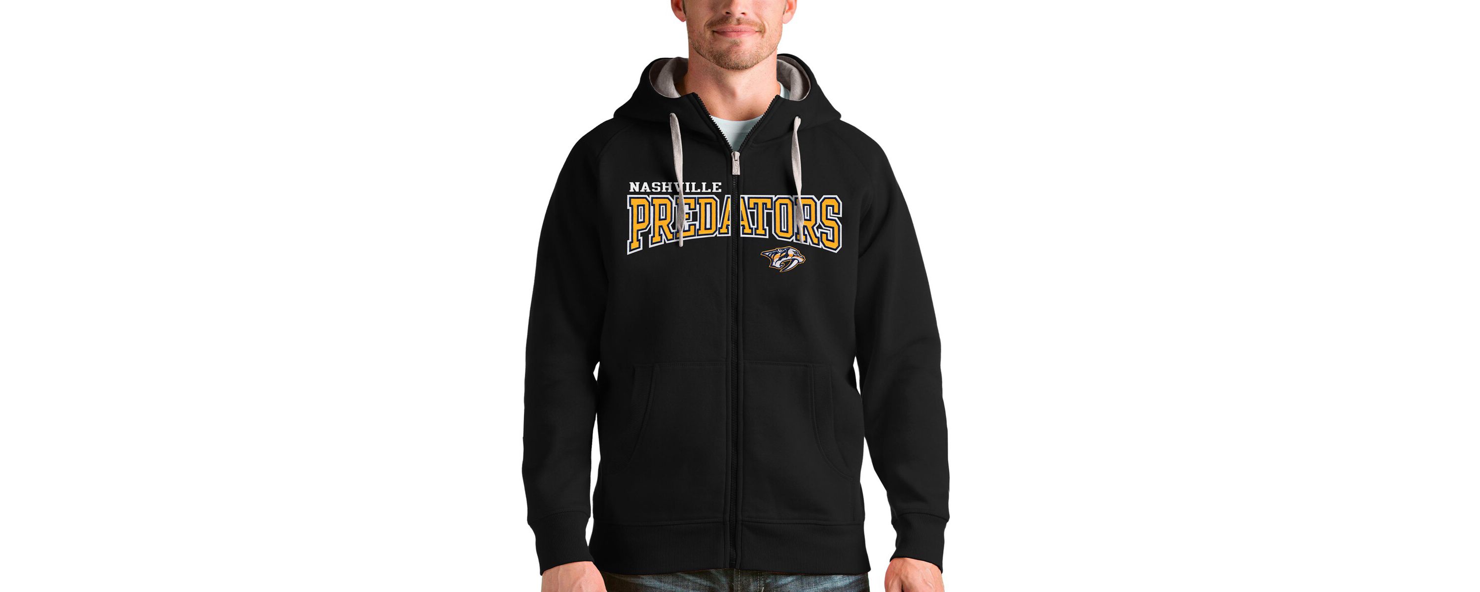 NHL Nashville Predators Wordmark Victory Full-Zip Hoodie