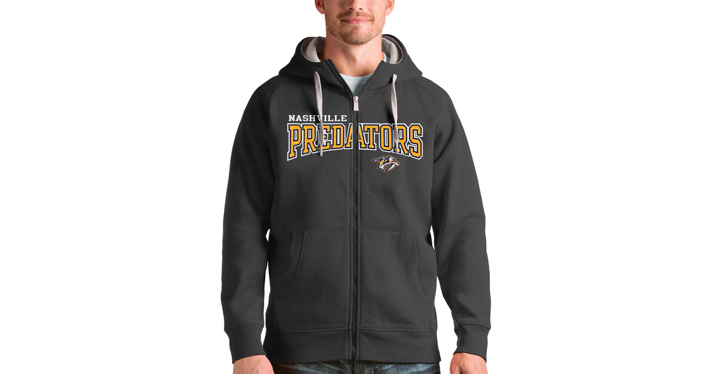 NHL Nashville Predators Wordmark Victory Full-Zip Hoodie