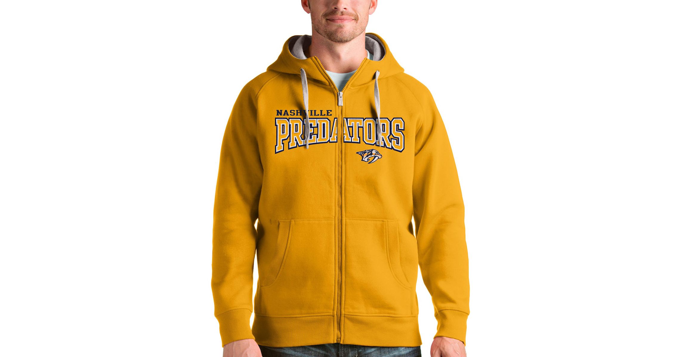 NHL Nashville Predators Wordmark Victory Full-Zip Hoodie
