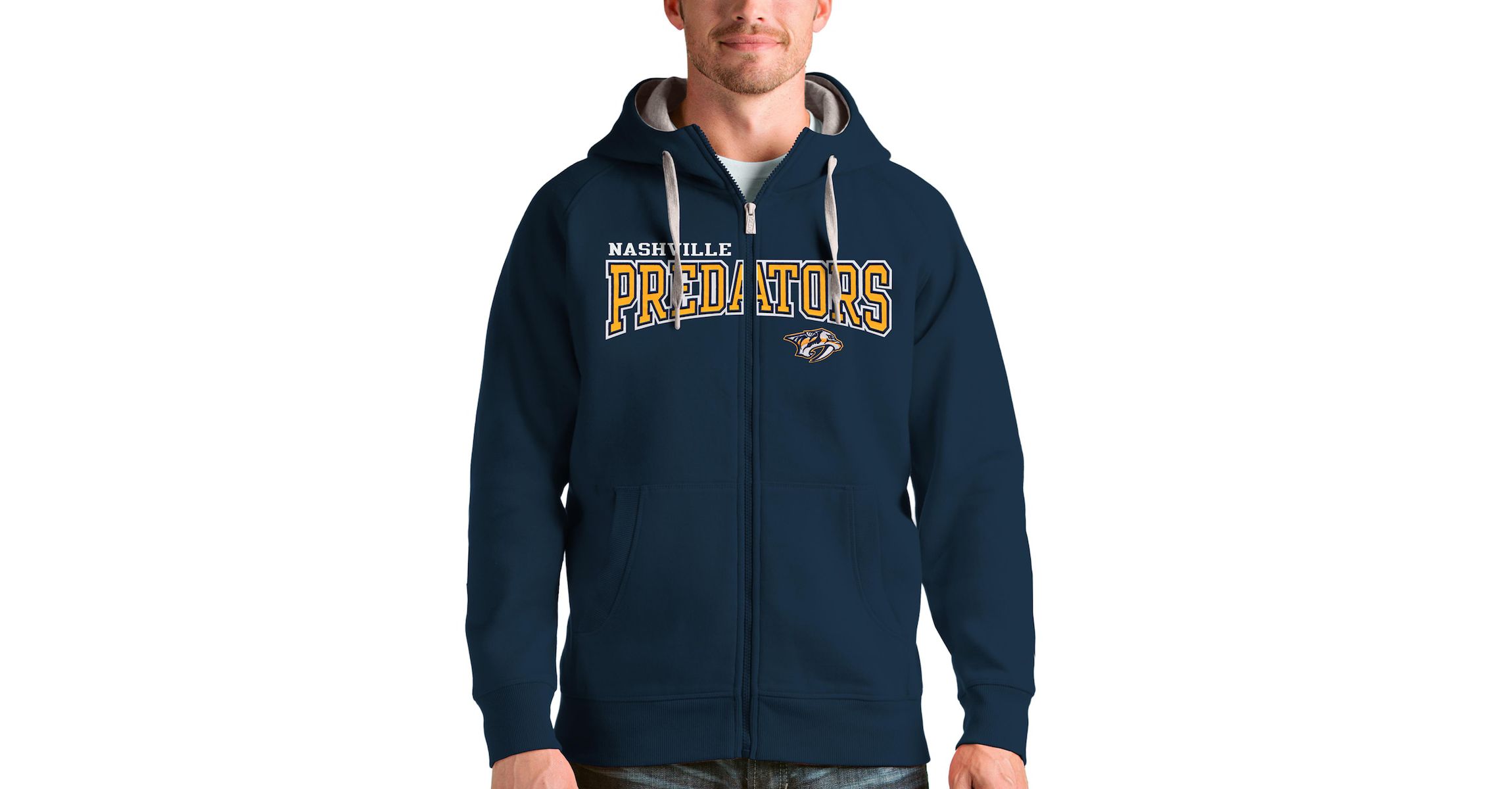 NHL Nashville Predators Wordmark Victory Full-Zip Hoodie