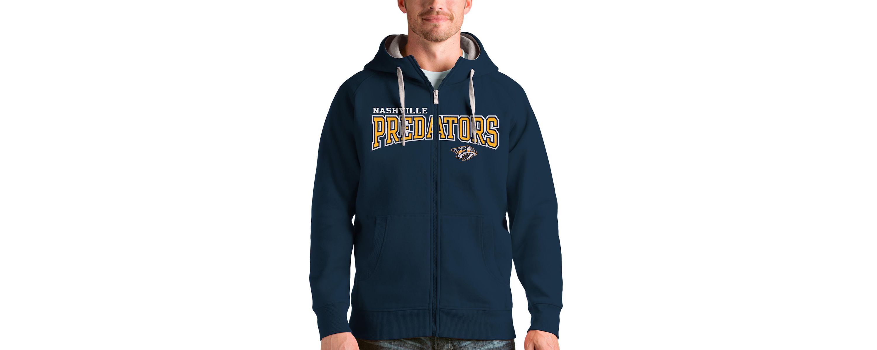 NHL Nashville Predators Wordmark Victory Full-Zip Hoodie