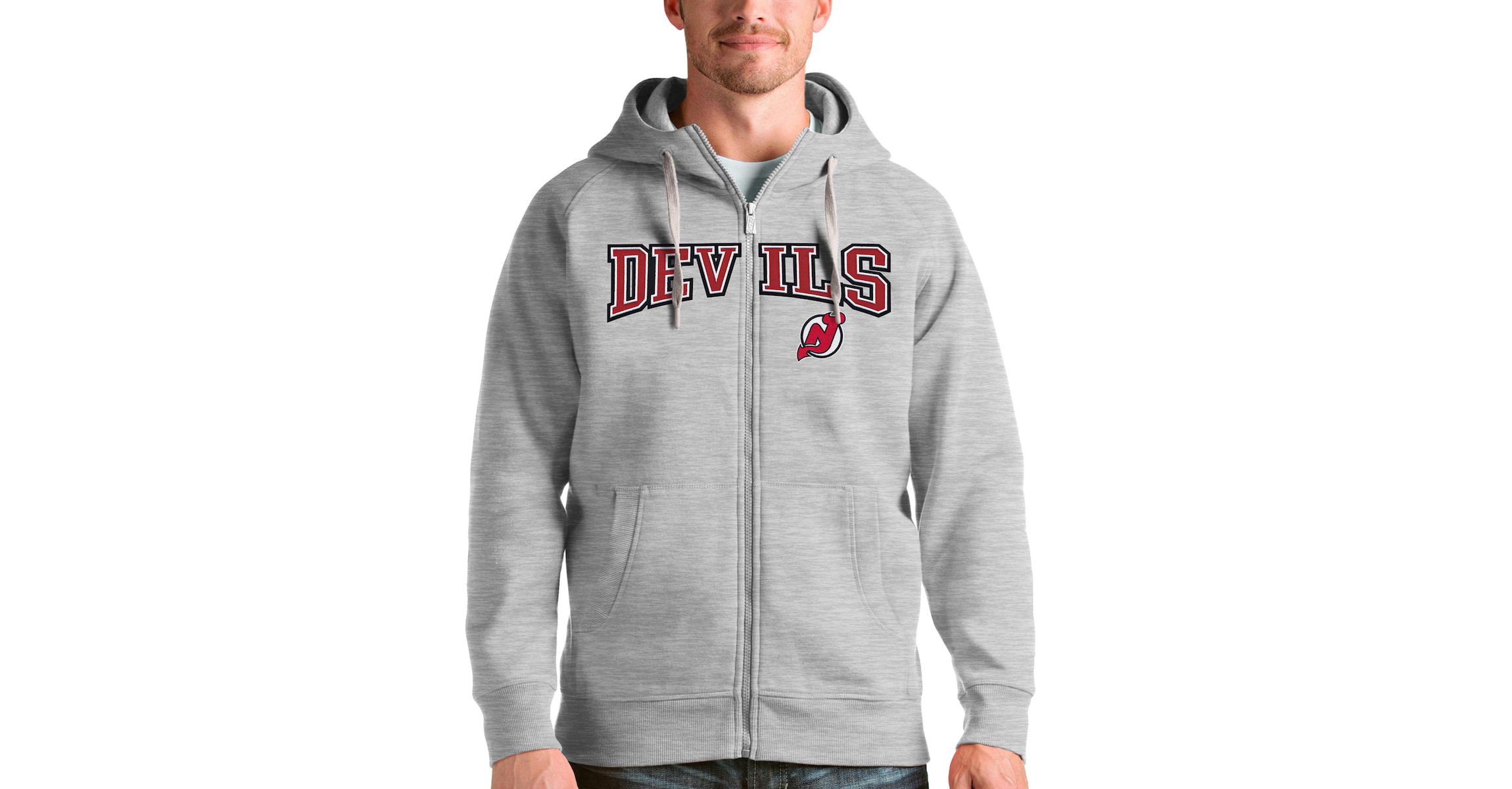 NHL ed New Jersey Devils Wordmark Victory Full-Zip Hoodie