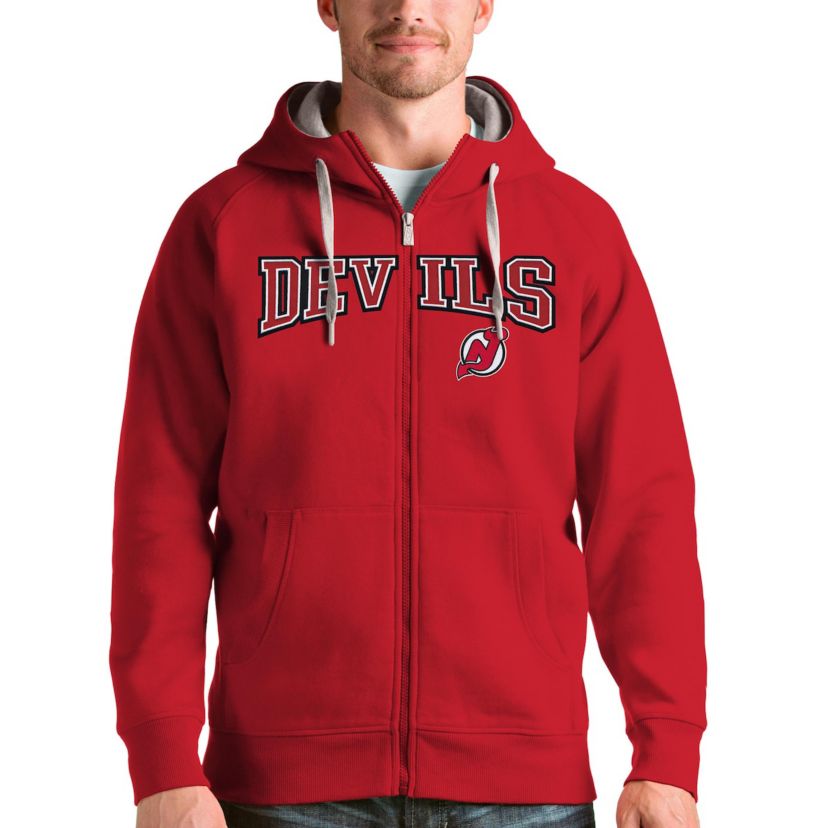 NHL New Jersey Devils Wordmark Victory Full-Zip Hoodie