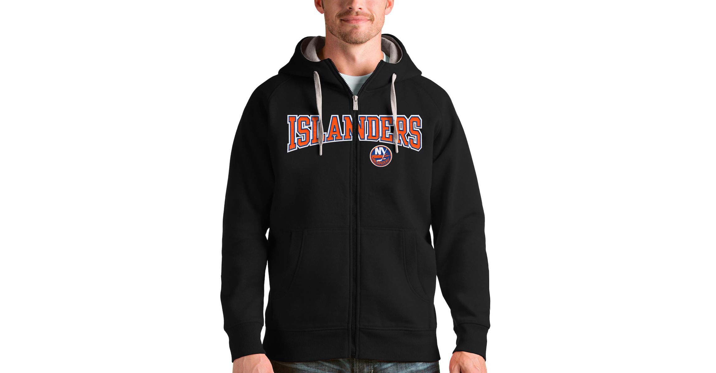 NHL New York Islanders Wordmark Victory Full-Zip Hoodie