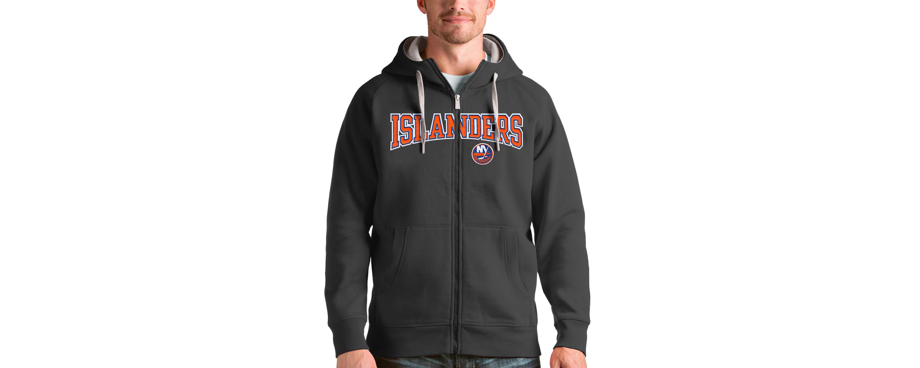NHL New York Islanders Wordmark Victory Full-Zip Hoodie