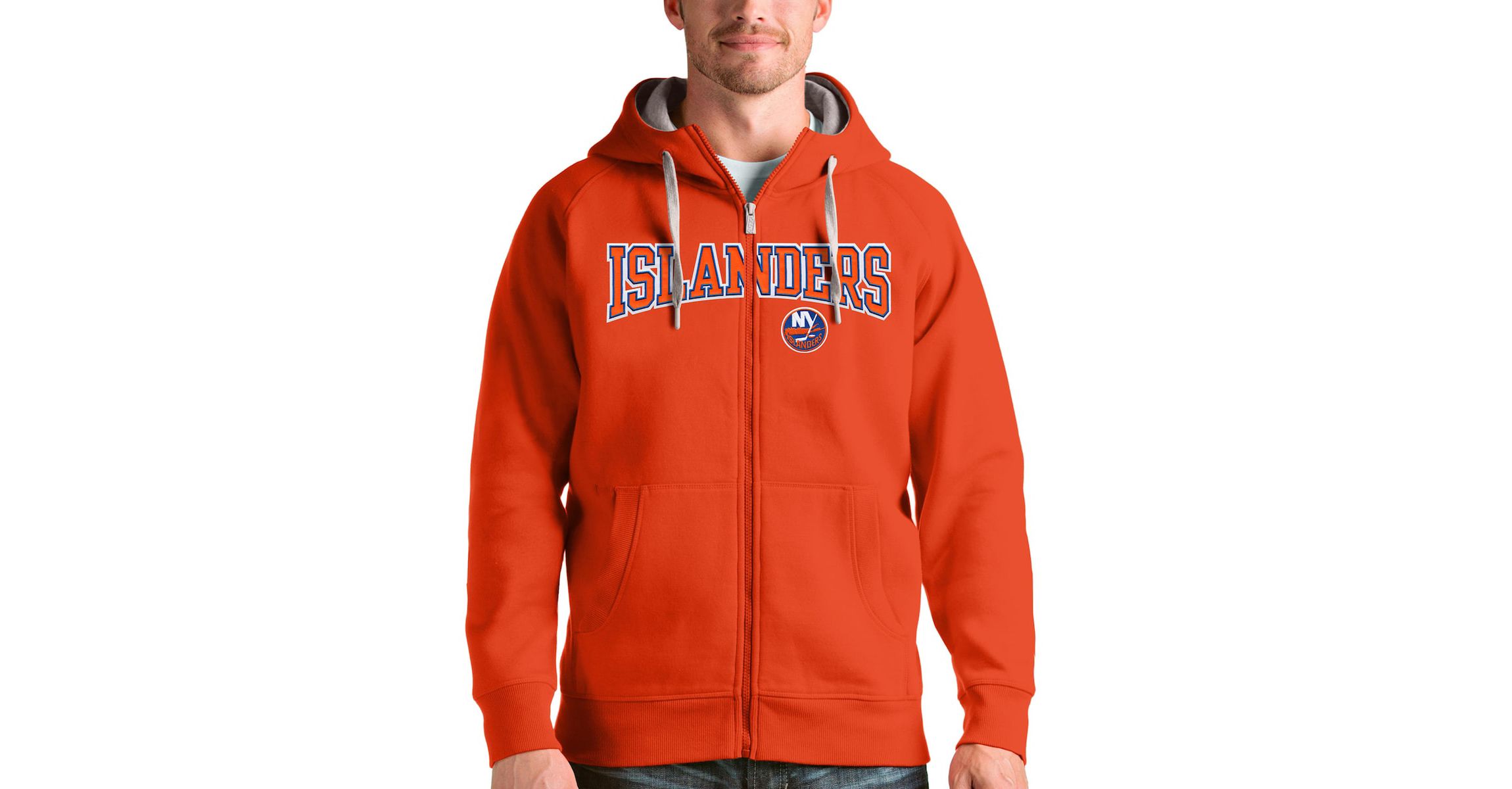 NHL New York Islanders Wordmark Victory Full-Zip Hoodie