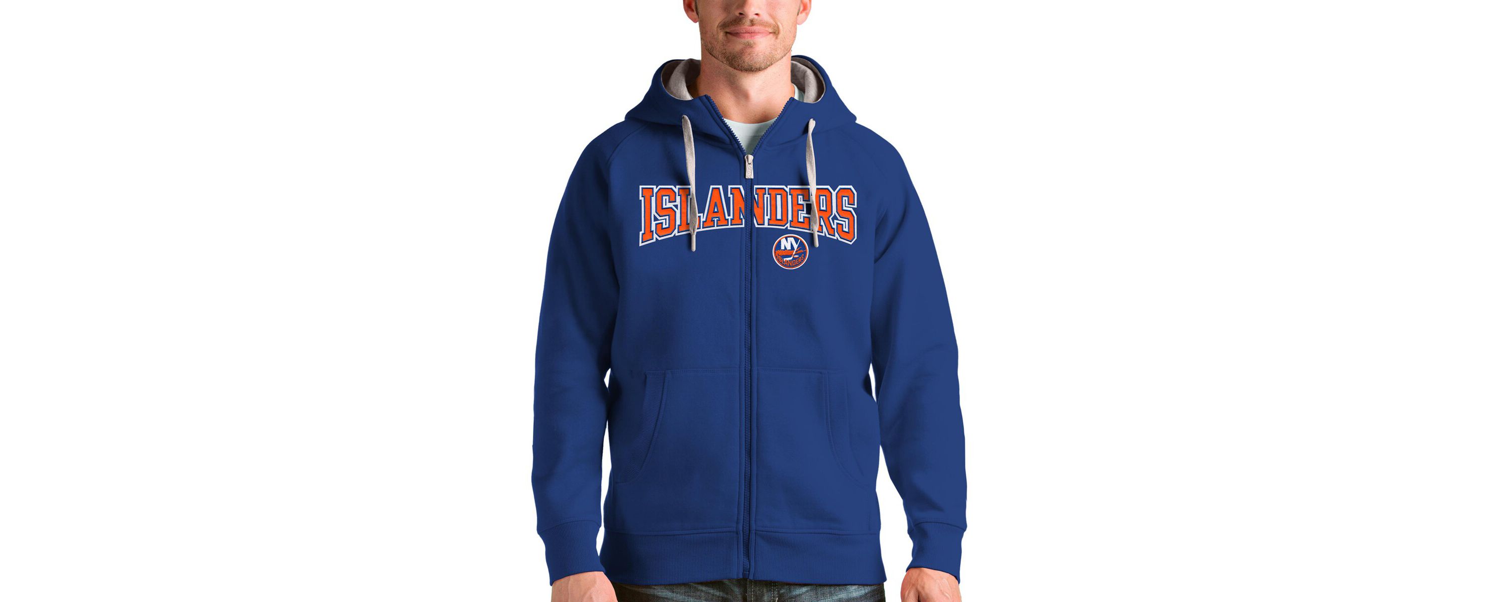 NHL New York Islanders Wordmark Victory Full-Zip Hoodie