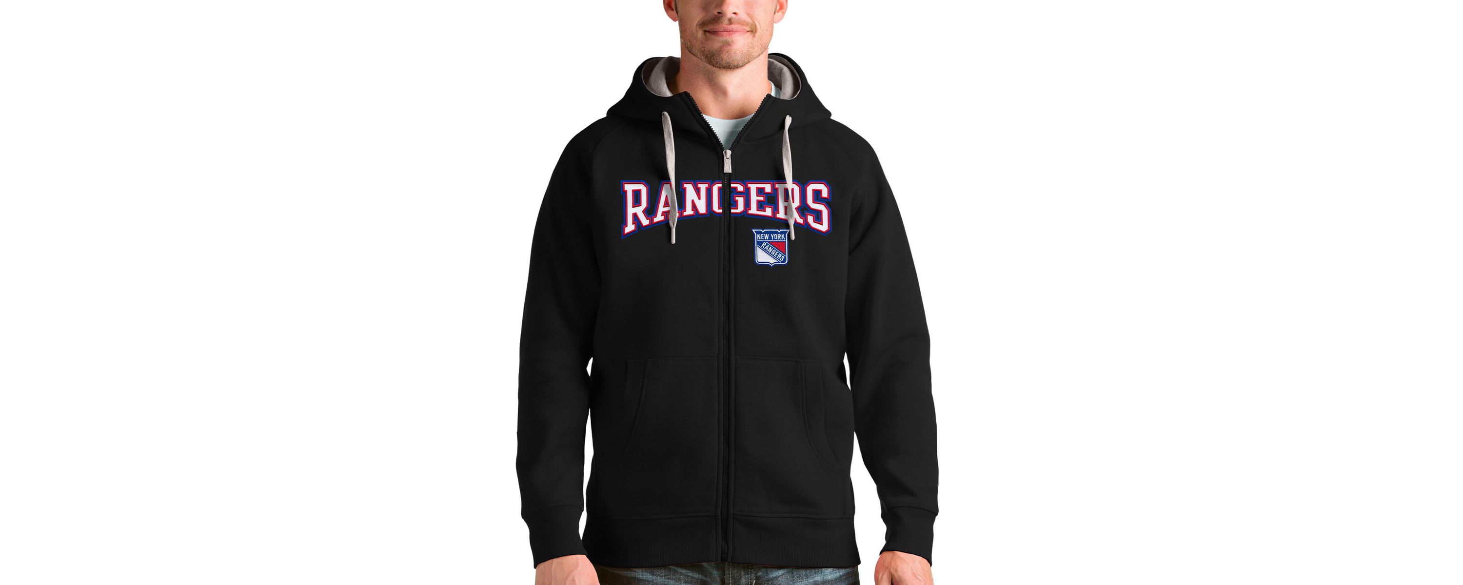 NHL New York Rangers Wordmark Victory Full-Zip Hoodie