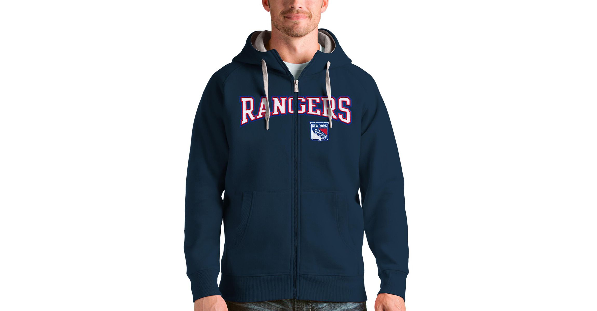 NHL New York Rangers Wordmark Victory Full-Zip Hoodie