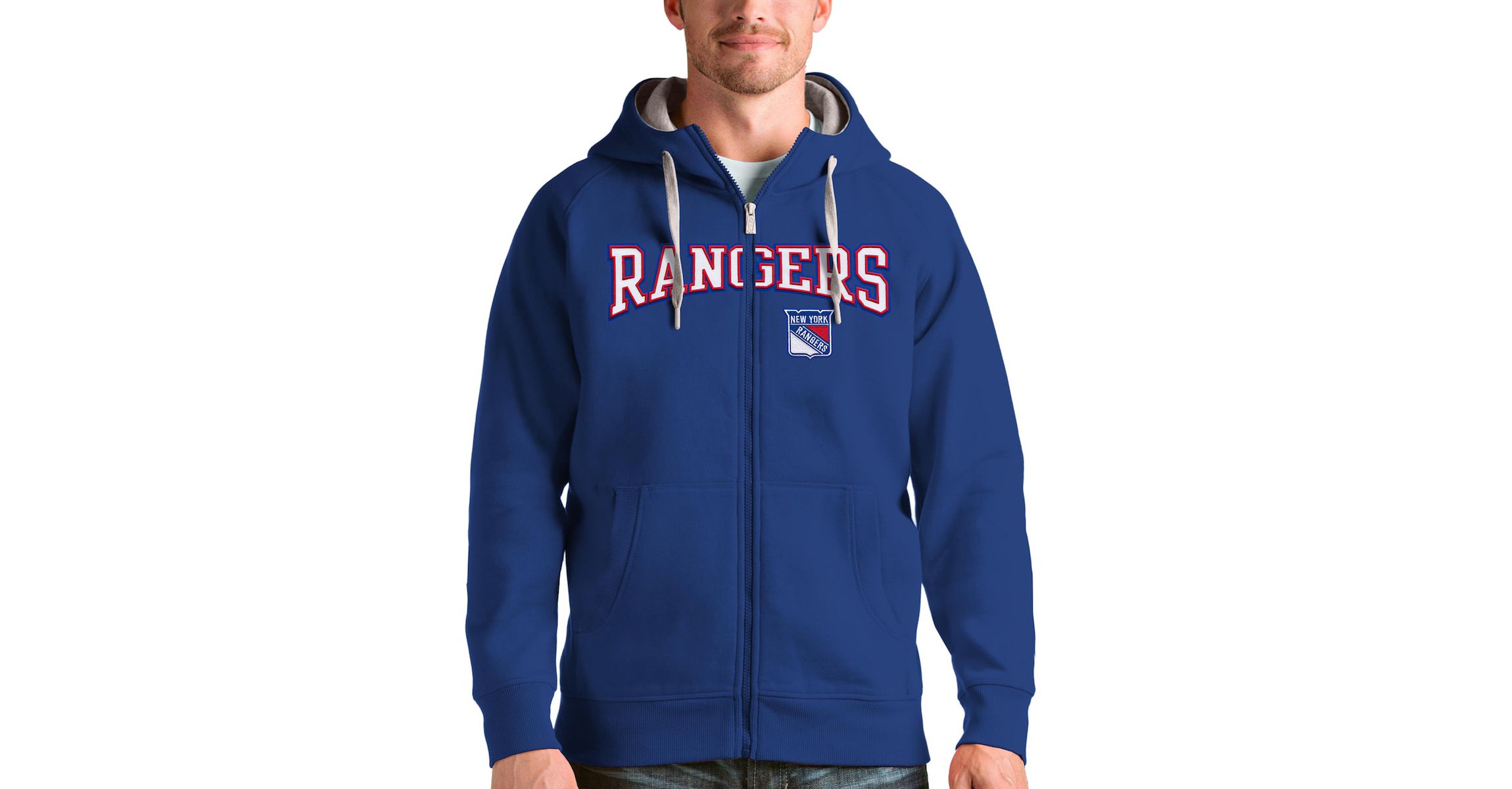 NHL New York Rangers Wordmark Victory Full-Zip Hoodie