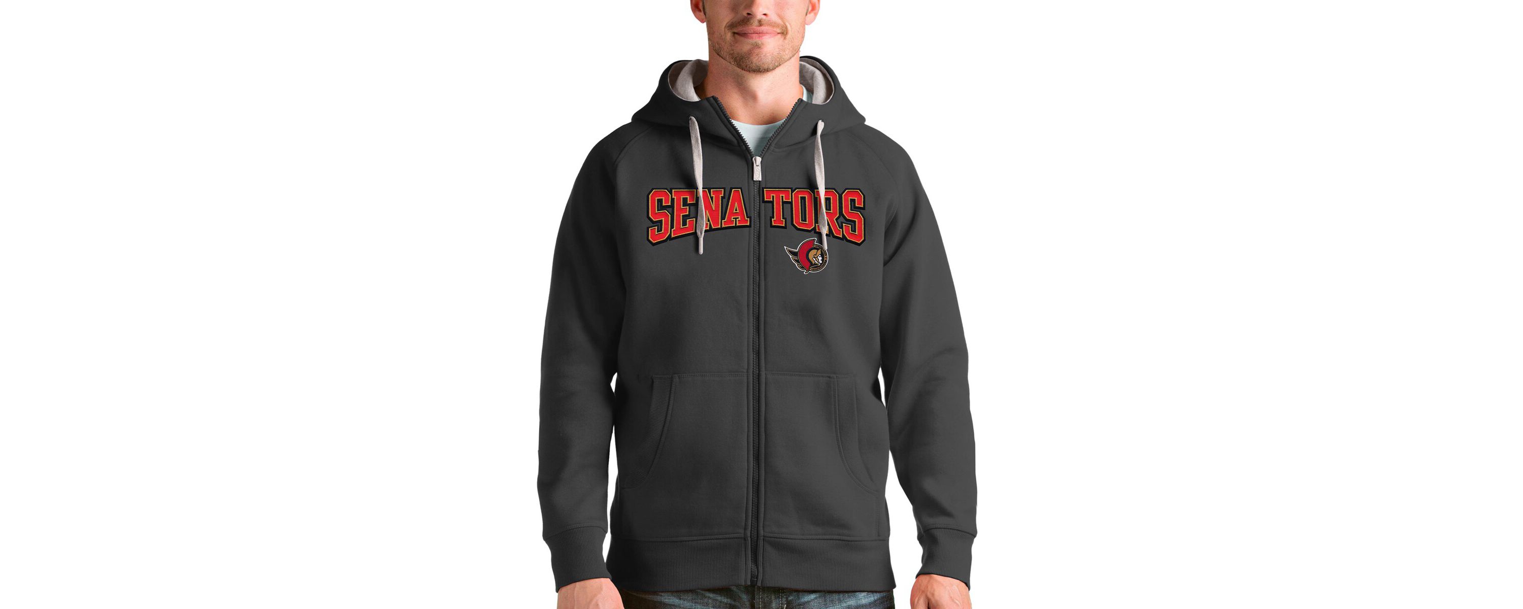 NHL Ottawa Senators Wordmark Victory Full-Zip Hoodie