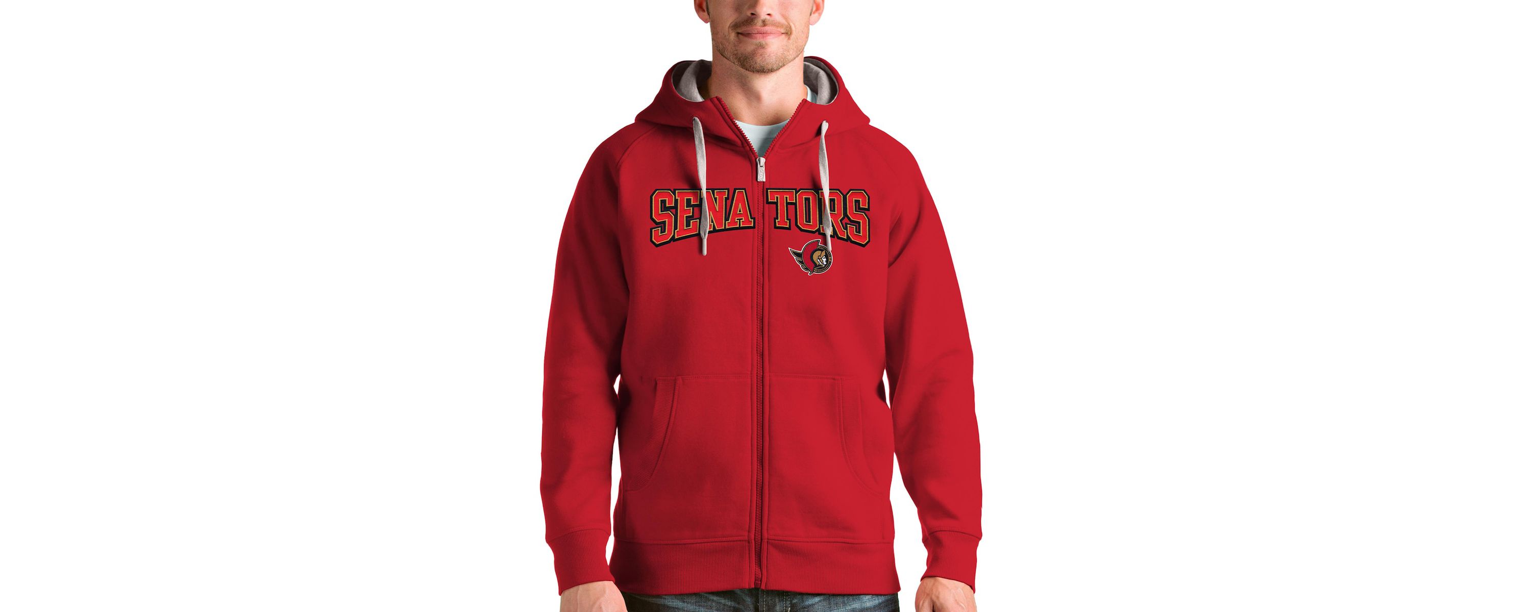 NHL Ottawa Senators Wordmark Victory Full-Zip Hoodie