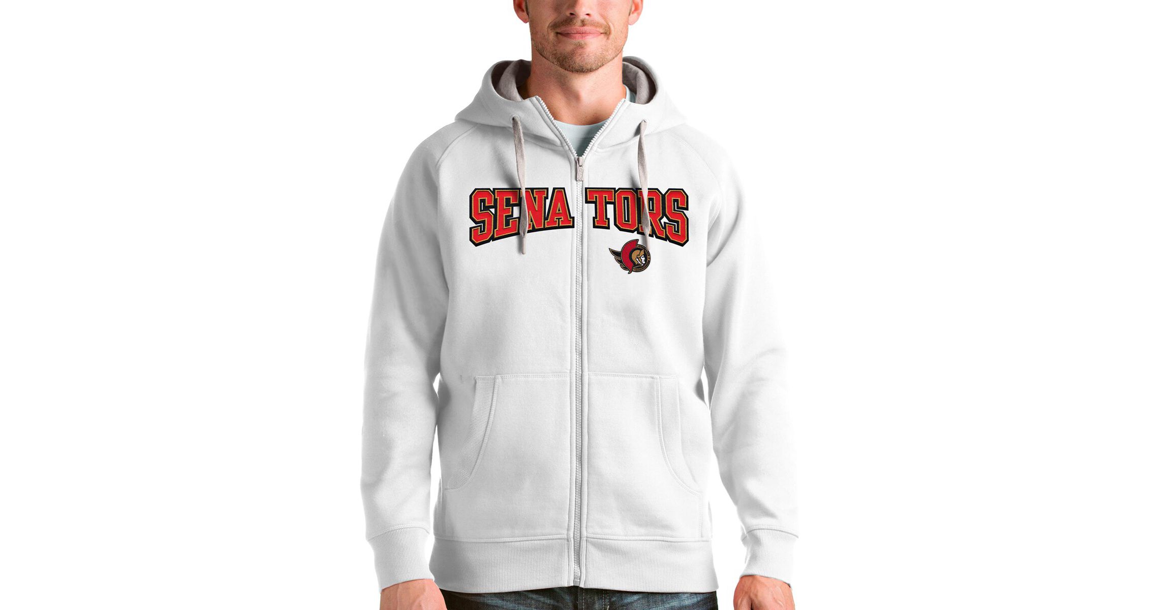 NHL Ottawa Senators Wordmark Victory Full-Zip Hoodie