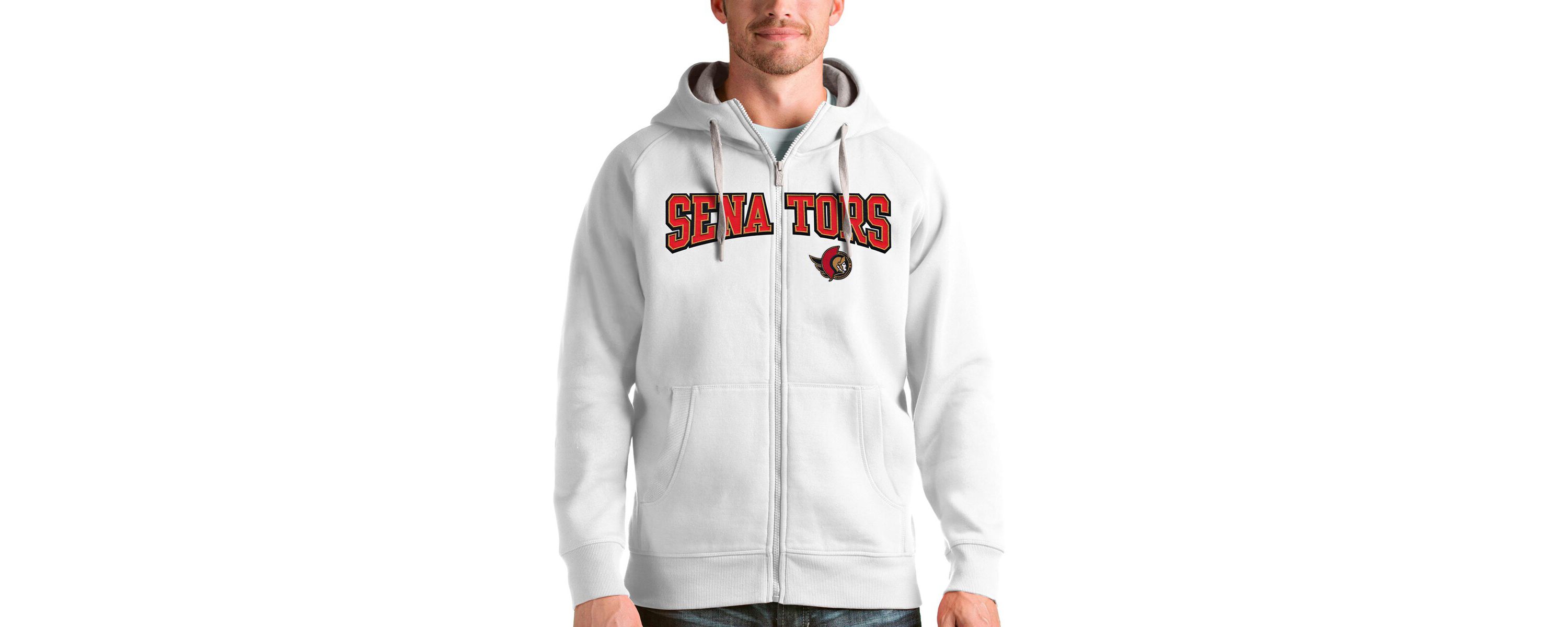 NHL Ottawa Senators Wordmark Victory Full-Zip Hoodie