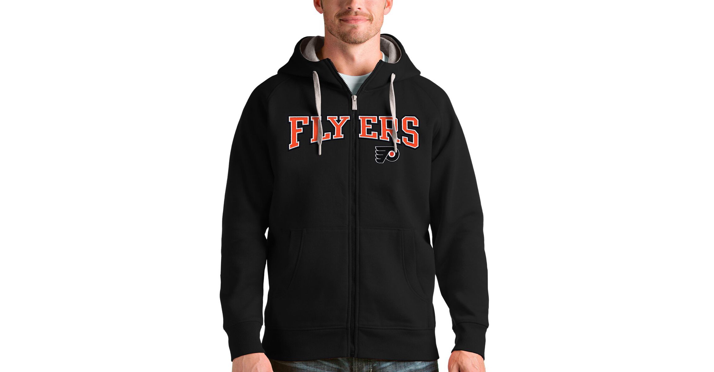 NHL Philadelphia Flyers Wordmark Victory Full-Zip Hoodie