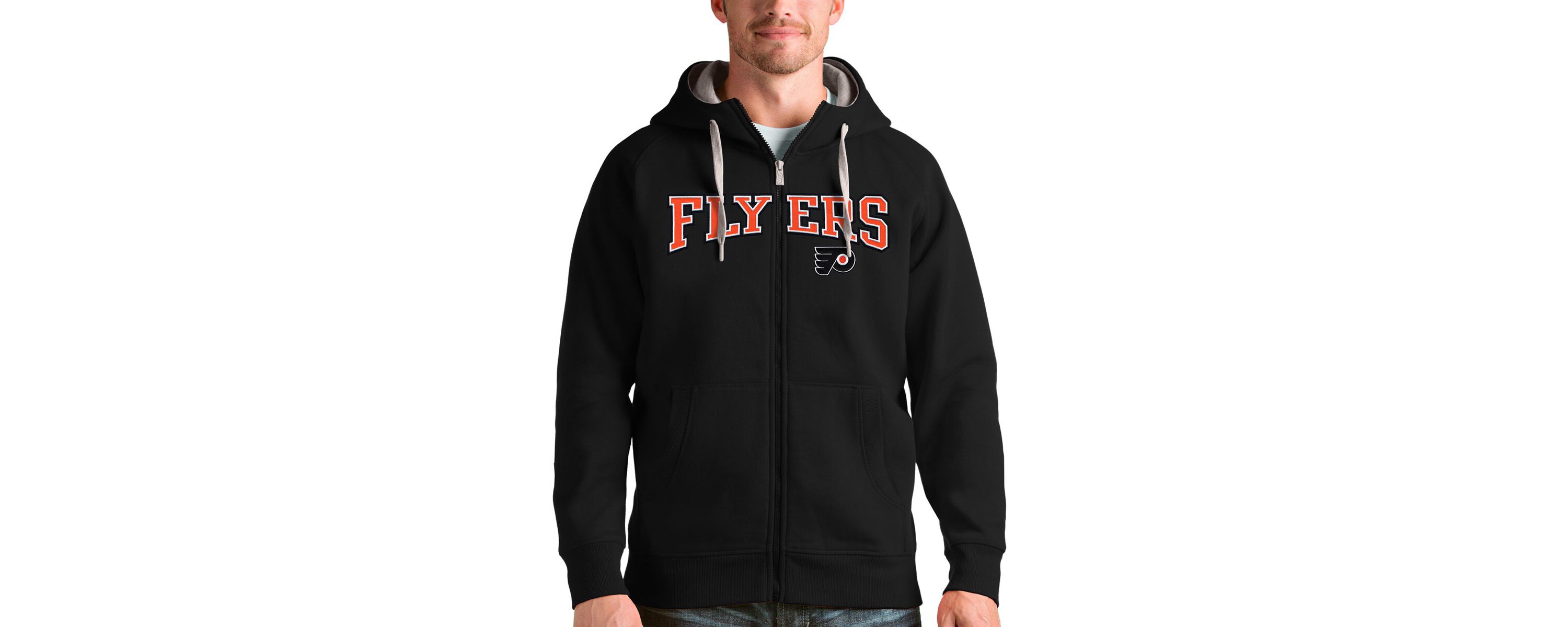 NHL Philadelphia Flyers Wordmark Victory Full-Zip Hoodie
