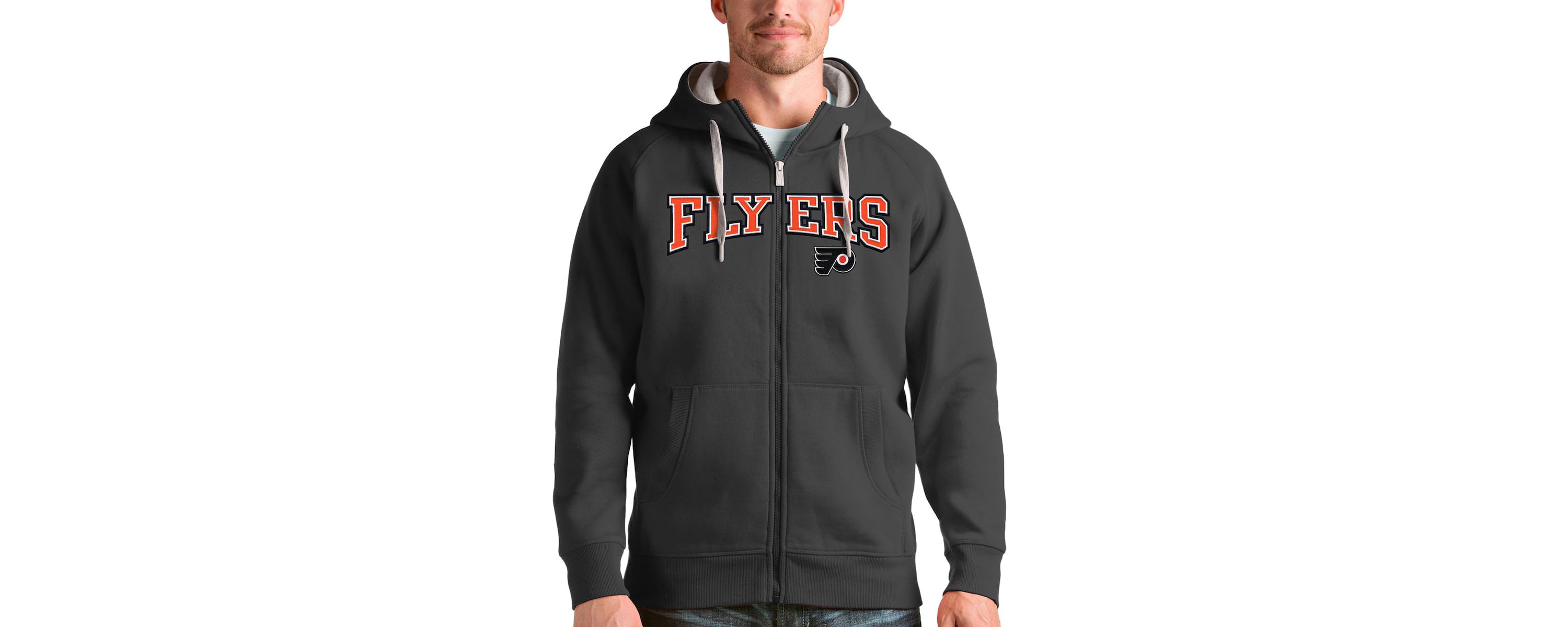 NHL Philadelphia Flyers Wordmark Victory Full-Zip Hoodie