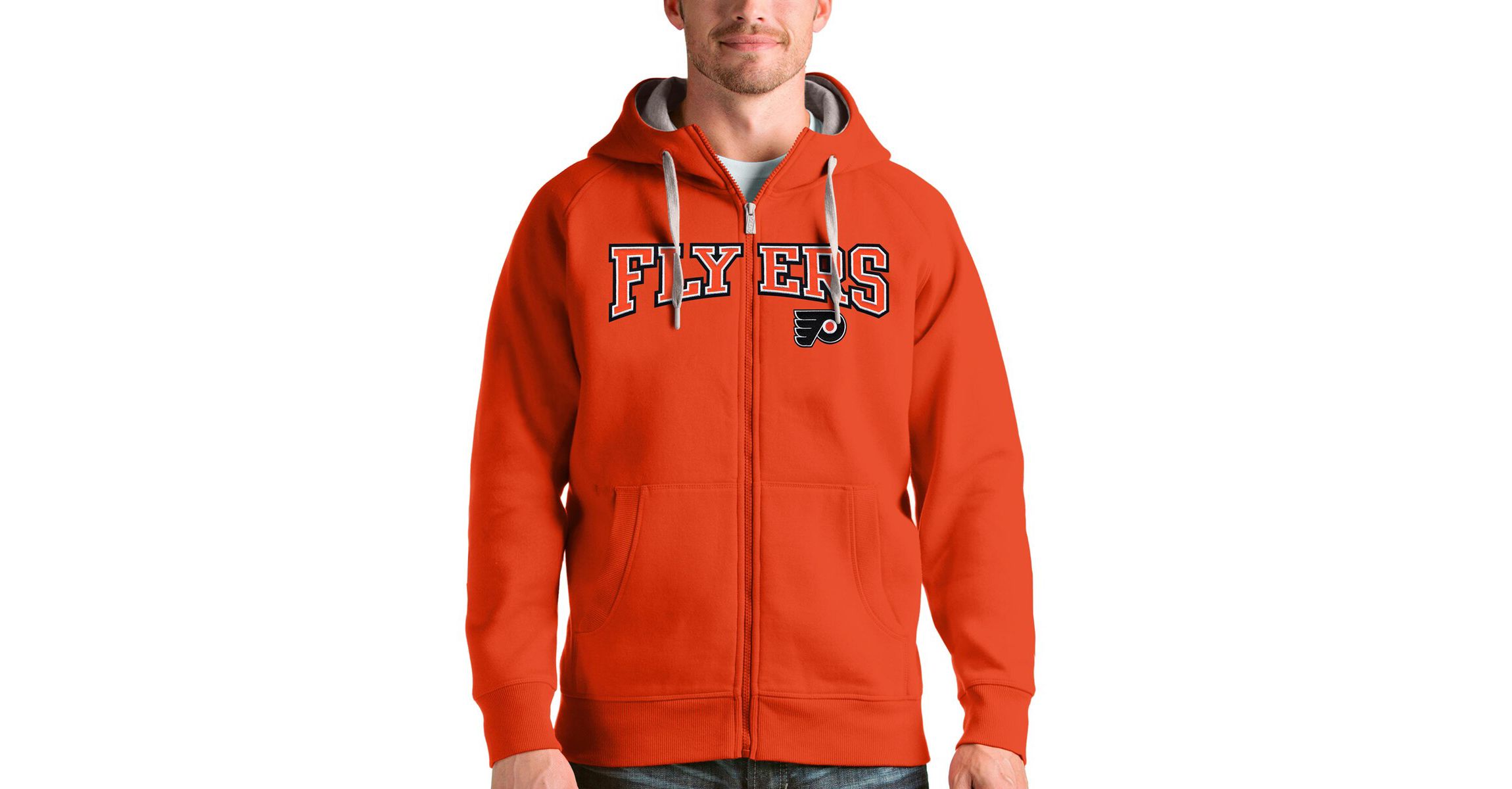 NHL Philadelphia Flyers Wordmark Victory Full-Zip Hoodie