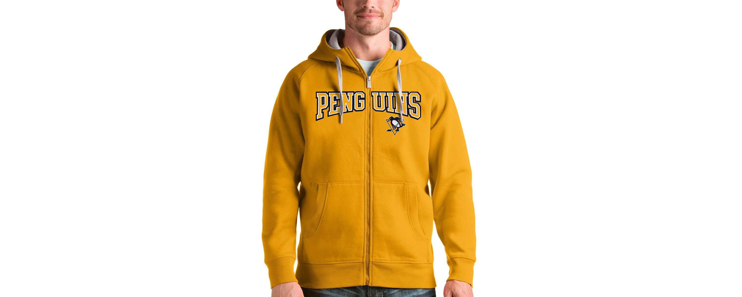 NHL Pittsburgh Penguins Wordmark Victory Full-Zip Hoodie