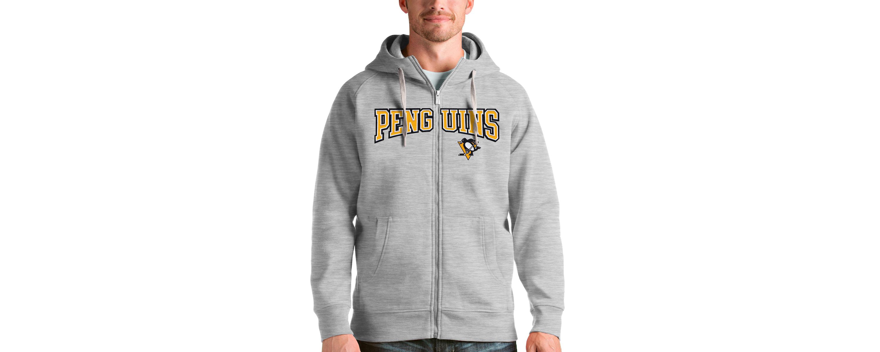 NHL ed Pittsburgh Penguins Wordmark Victory Full-Zip Hoodie
