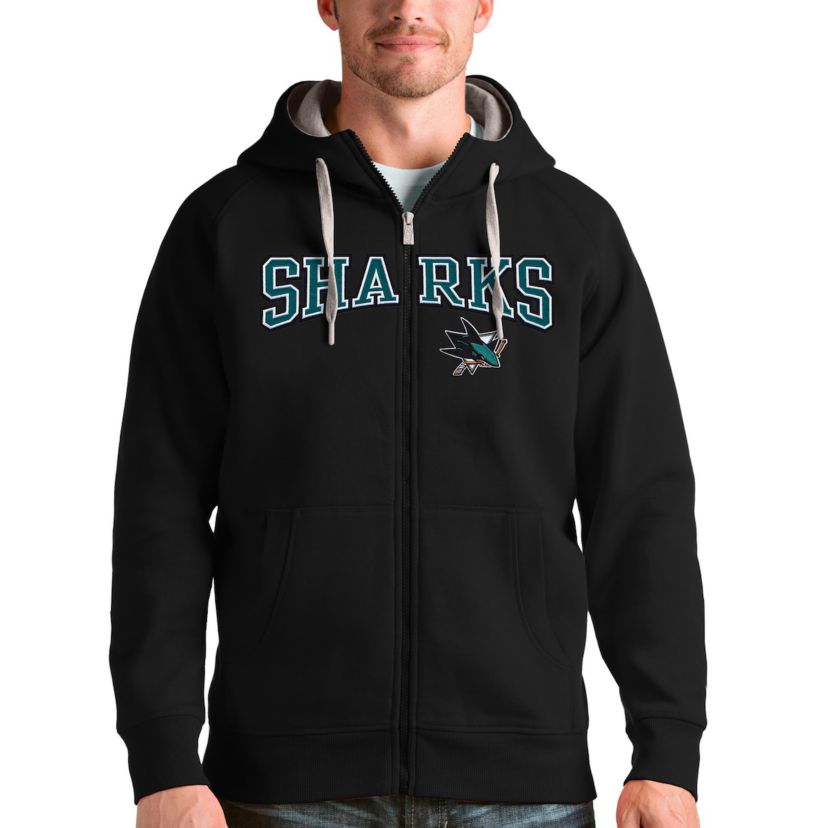 NHL San Jose Sharks Wordmark Victory Full-Zip Hoodie