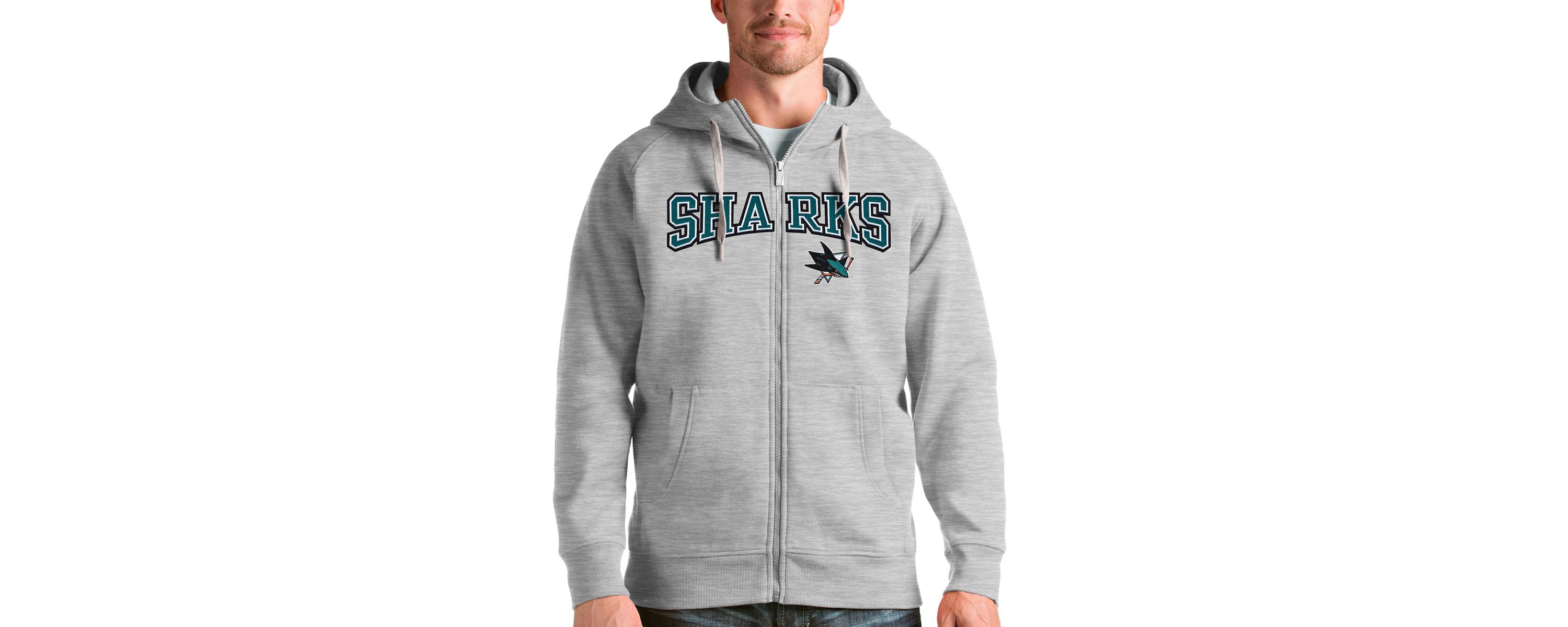 NHL ed San Jose Sharks Wordmark Victory Full-Zip Hoodie