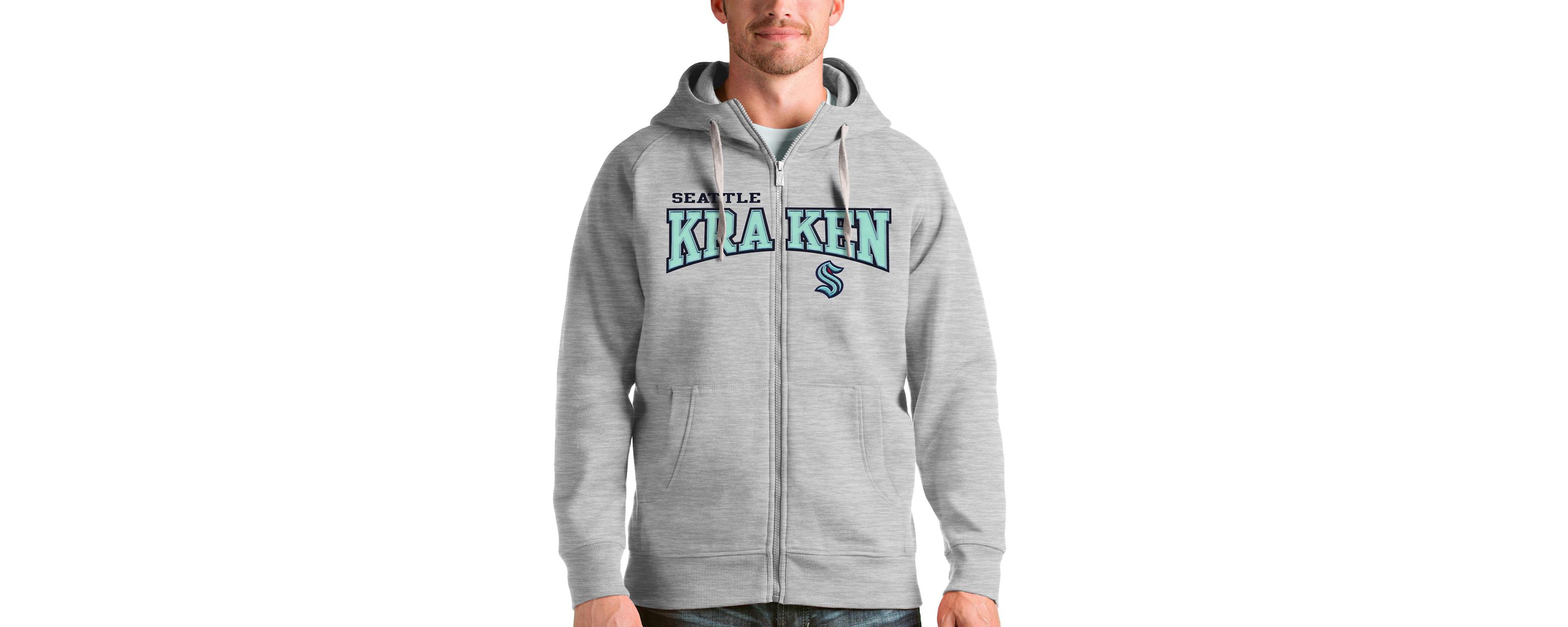 NHL ed Seattle Kraken Wordmark Victory Full-Zip Hoodie