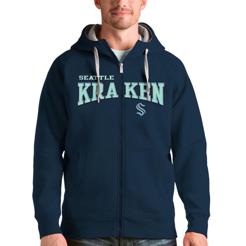 NHL Seattle Kraken Wordmark Victory Full-Zip Hoodie