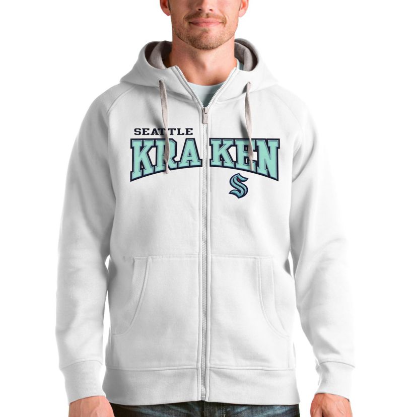 NHL Seattle Kraken Wordmark Victory Full-Zip Hoodie