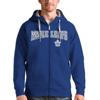 Antigua Men's NHL Toronto Maple Leafs Wordmark Victory Full-Zip Hoodie, Small -  0196230457292