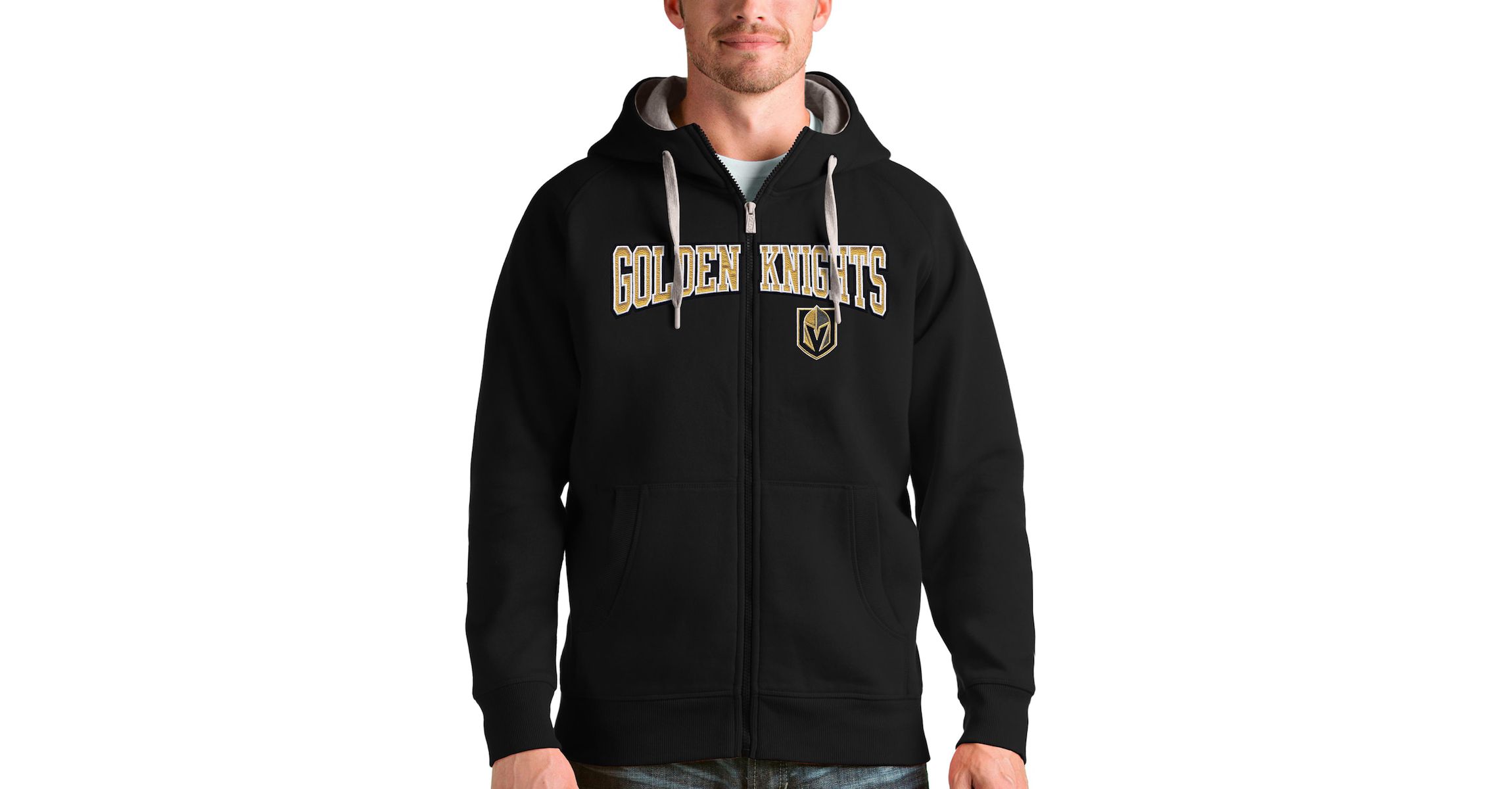 NHL Vegas Golden Knights Wordmark Victory Full-Zip Hoodie