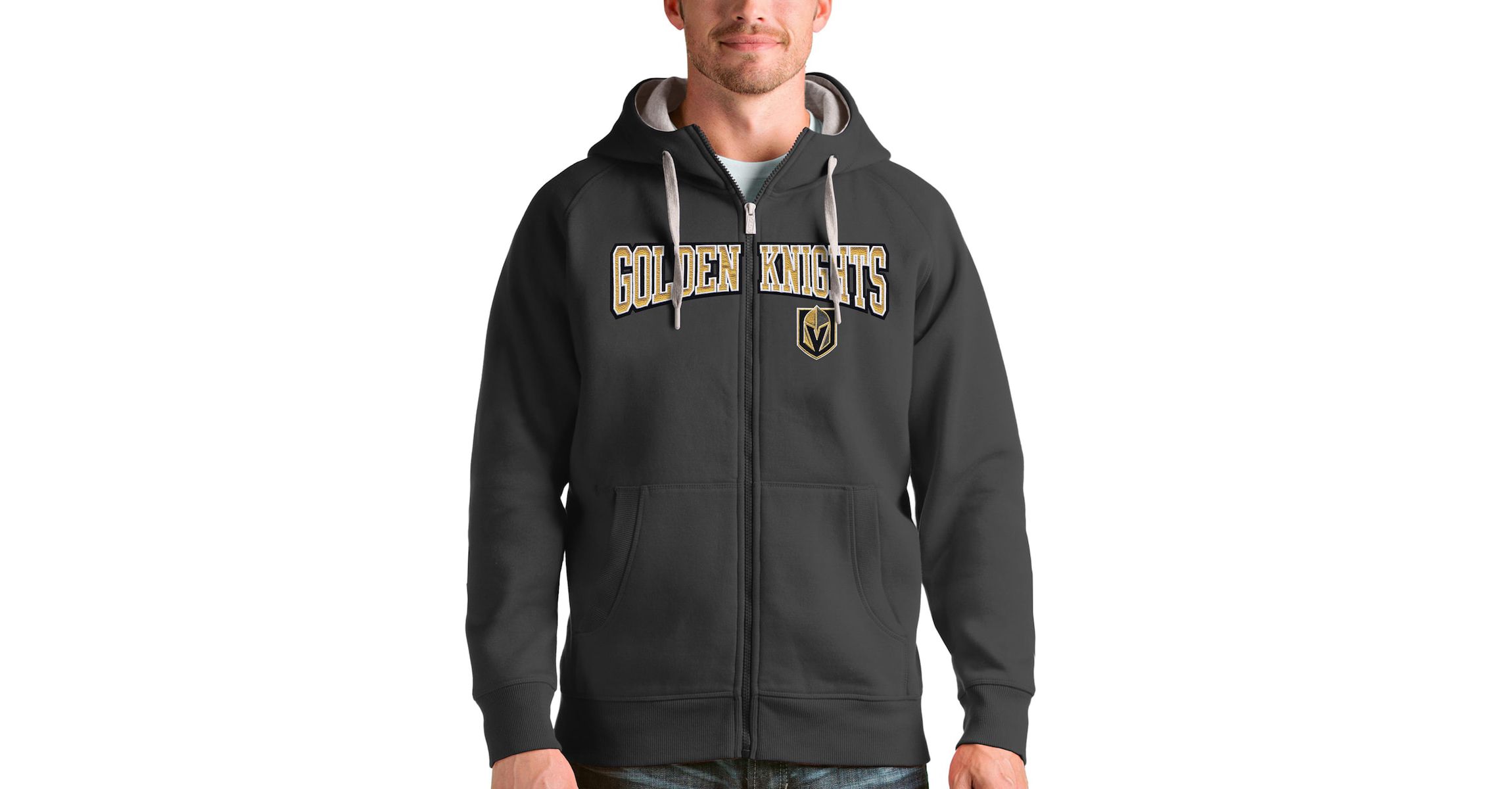 NHL Vegas Golden Knights Wordmark Victory Full-Zip Hoodie