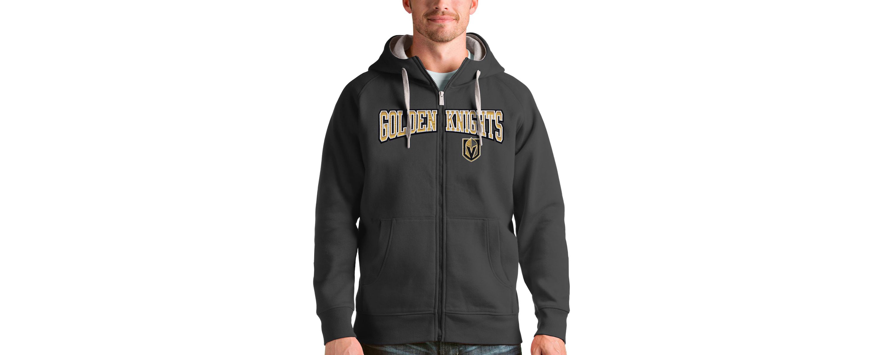 NHL Vegas Golden Knights Wordmark Victory Full-Zip Hoodie