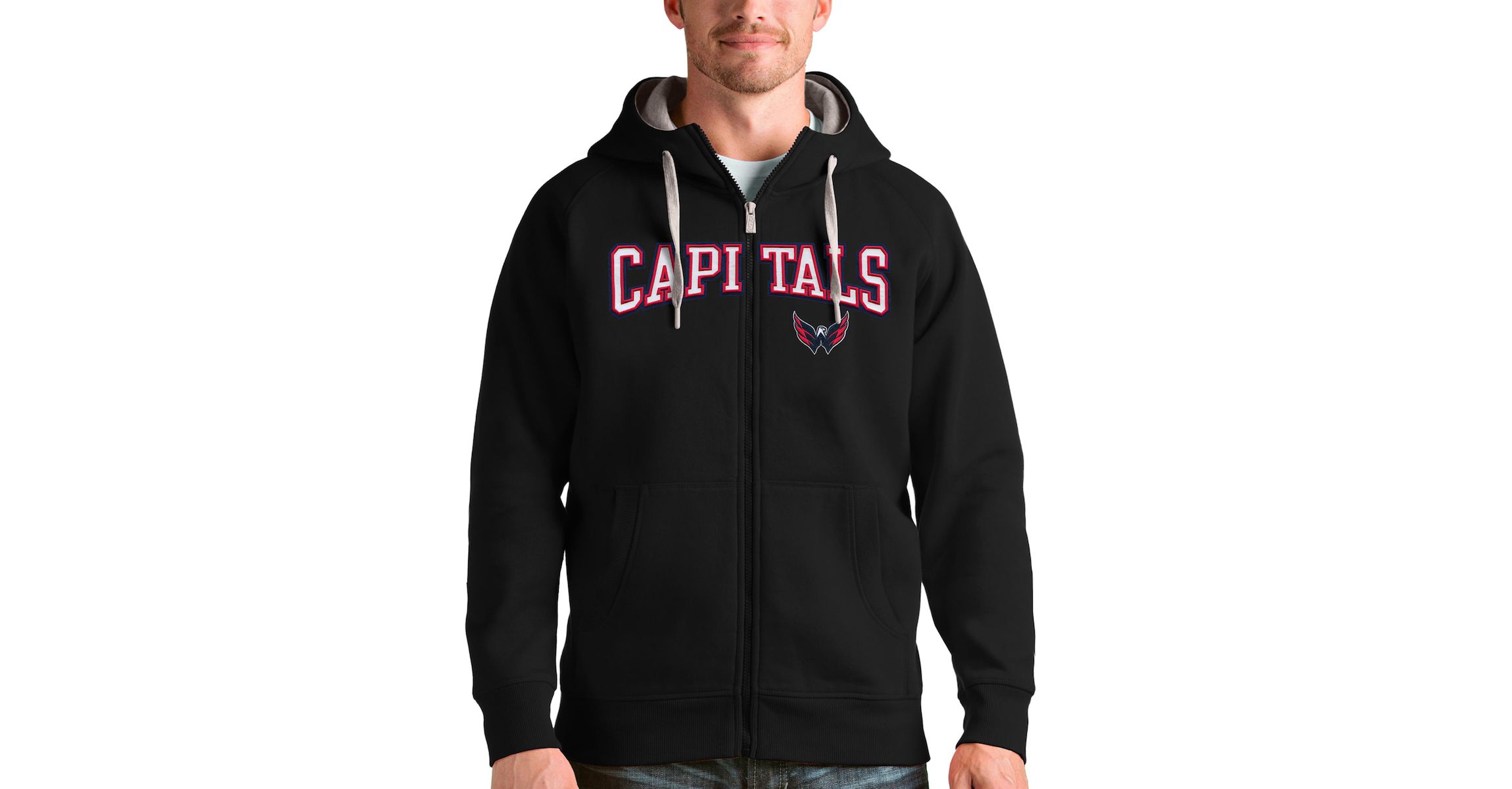 NHL Washington Capitals Wordmark Victory Full-Zip Hoodie