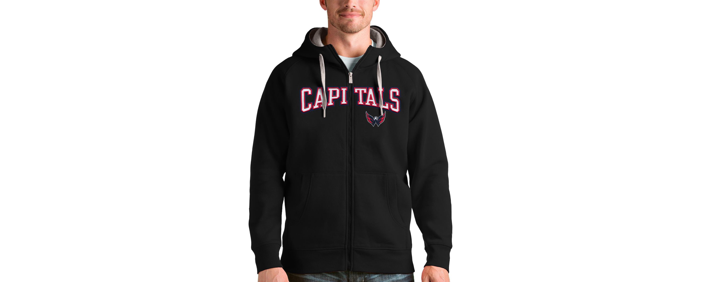 NHL Washington Capitals Wordmark Victory Full-Zip Hoodie