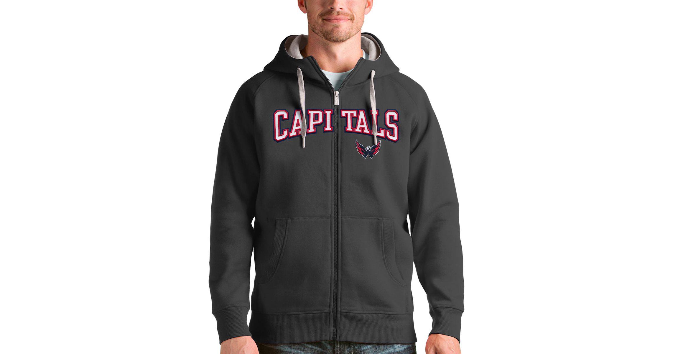 NHL Washington Capitals Wordmark Victory Full-Zip Hoodie