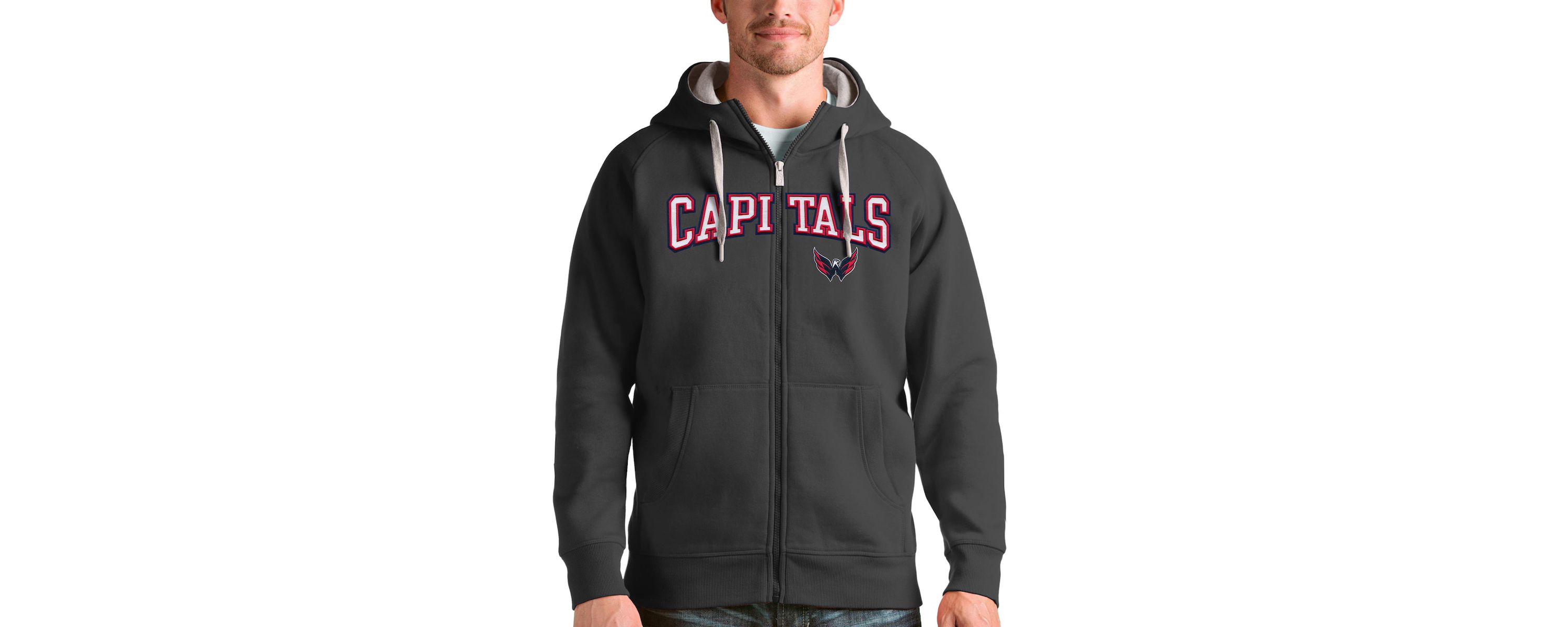 NHL Washington Capitals Wordmark Victory Full-Zip Hoodie