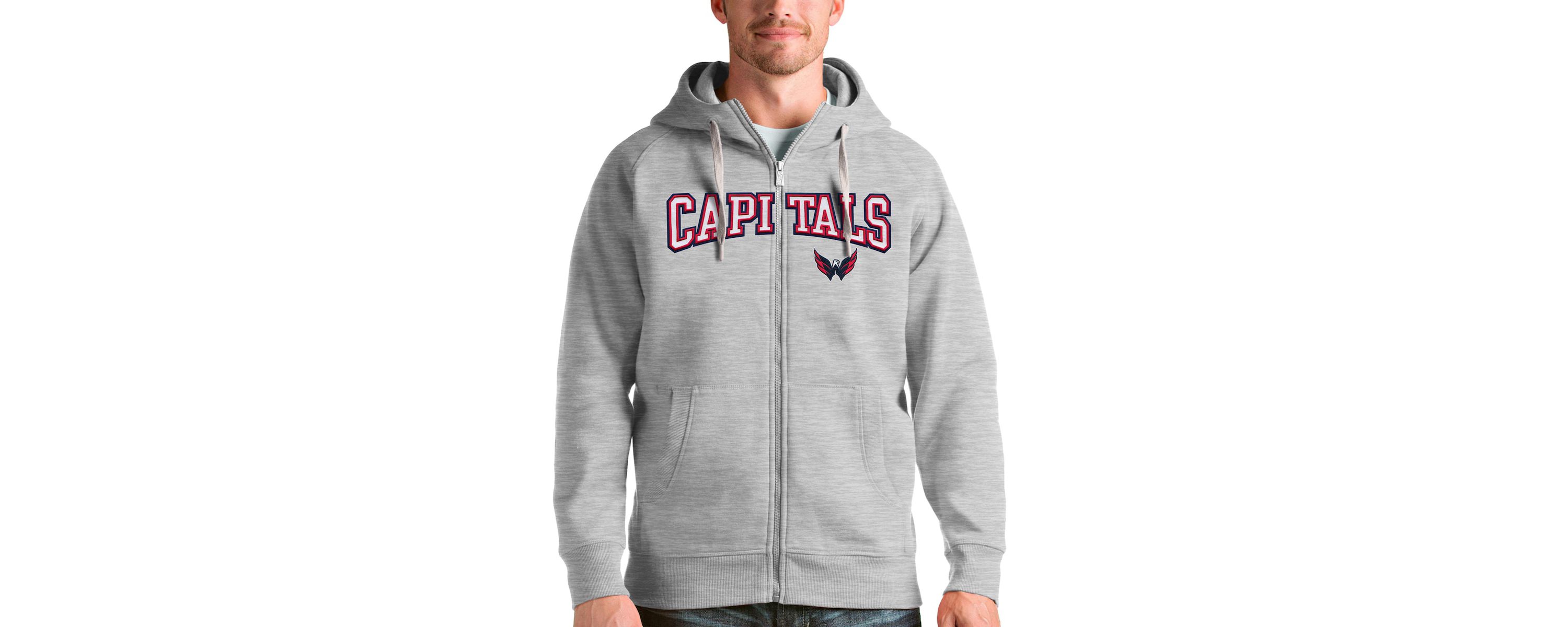 NHL ed Washington Capitals Wordmark Victory Full-Zip Hoodie