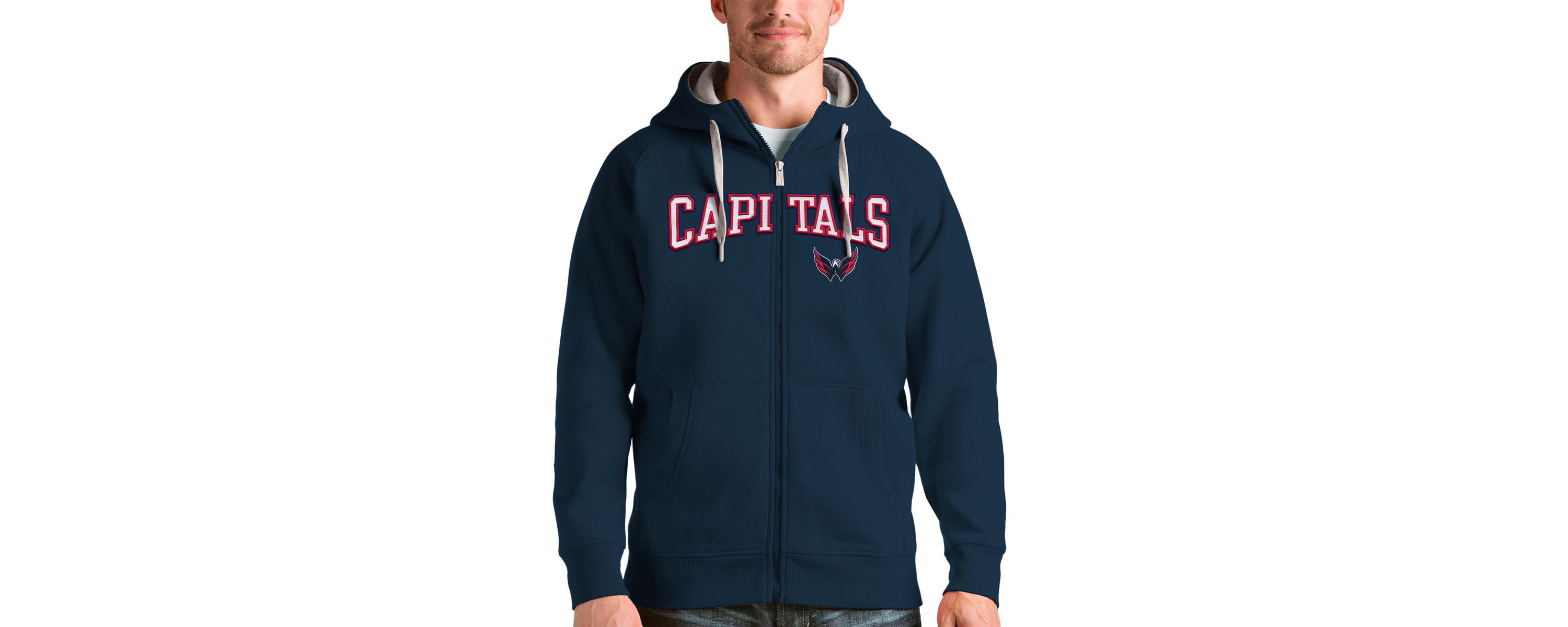 NHL Washington Capitals Wordmark Victory Full-Zip Hoodie