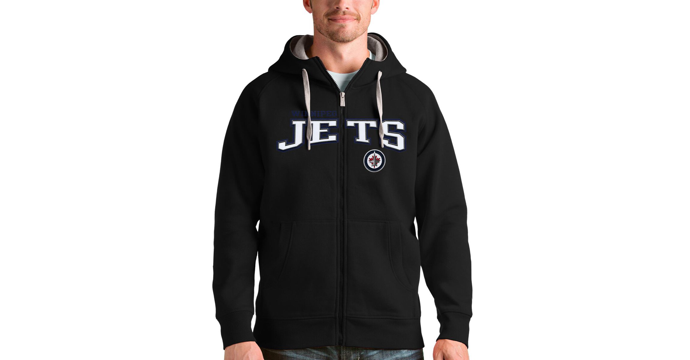 NHL Winnipeg Jets Wordmark Victory Full-Zip Hoodie
