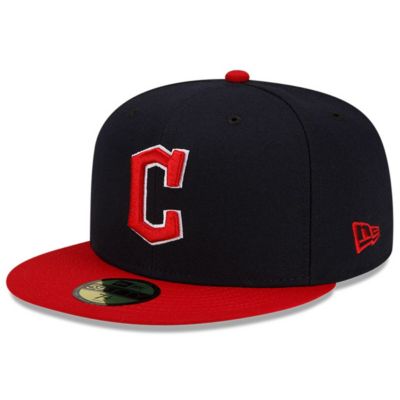 New Era Men's MLB Navy/Red Cleveland Guardians Authentic Collection On-Field 59FIFTY Fitted Hat