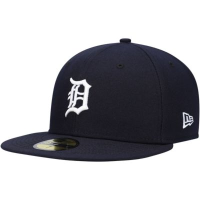 New Era Men's MLB Detroit Tigers Authentic Collection On-Field Home 59FIFTY Fitted Hat, Navy Blue, 7 5/8