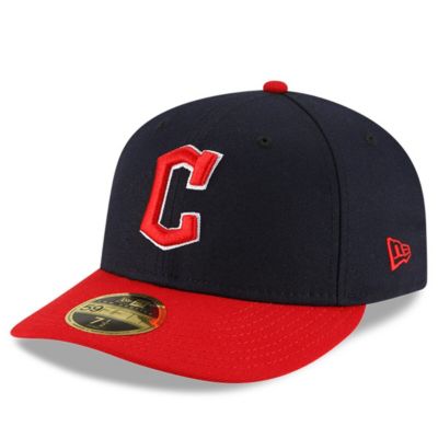 New Era Men's MLB Navy/Red Cleveland Guardians Authentic Collection On-Field Home Low 59FIFTY Fitted Hat