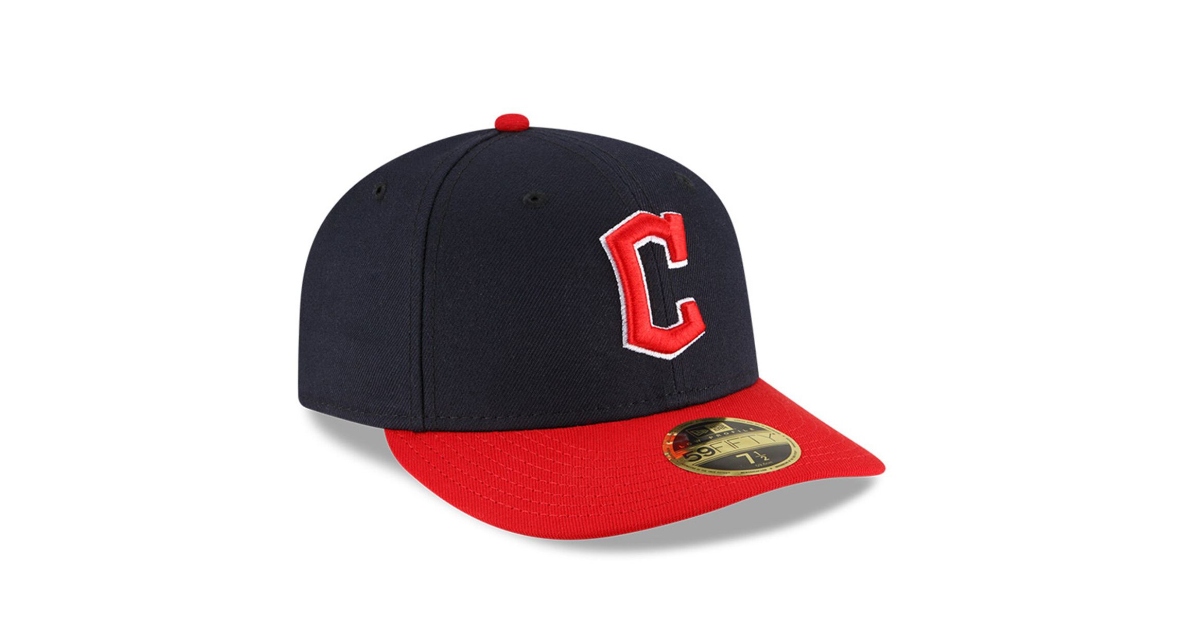 MLB Navy/Red Cleveland Guardians Authentic Collection On-Field Home Low 59FIFTY Fitted Hat