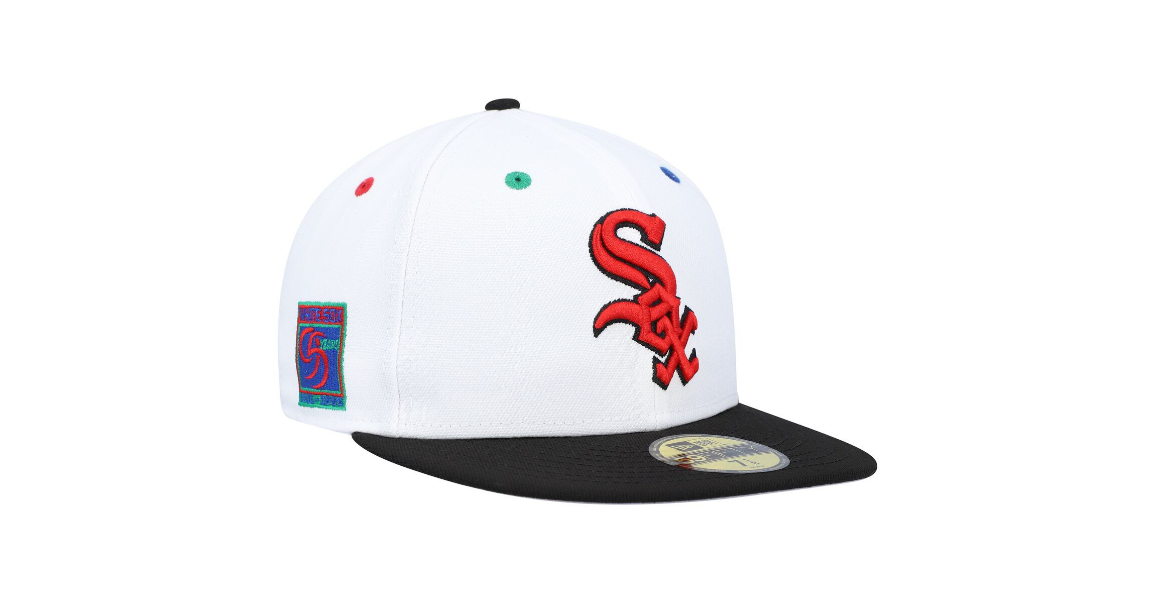 Chicago White Sox MLB White/Black Chicago Sox 95th Anniversary Primary Eye 59FIFTY Fitted Hat