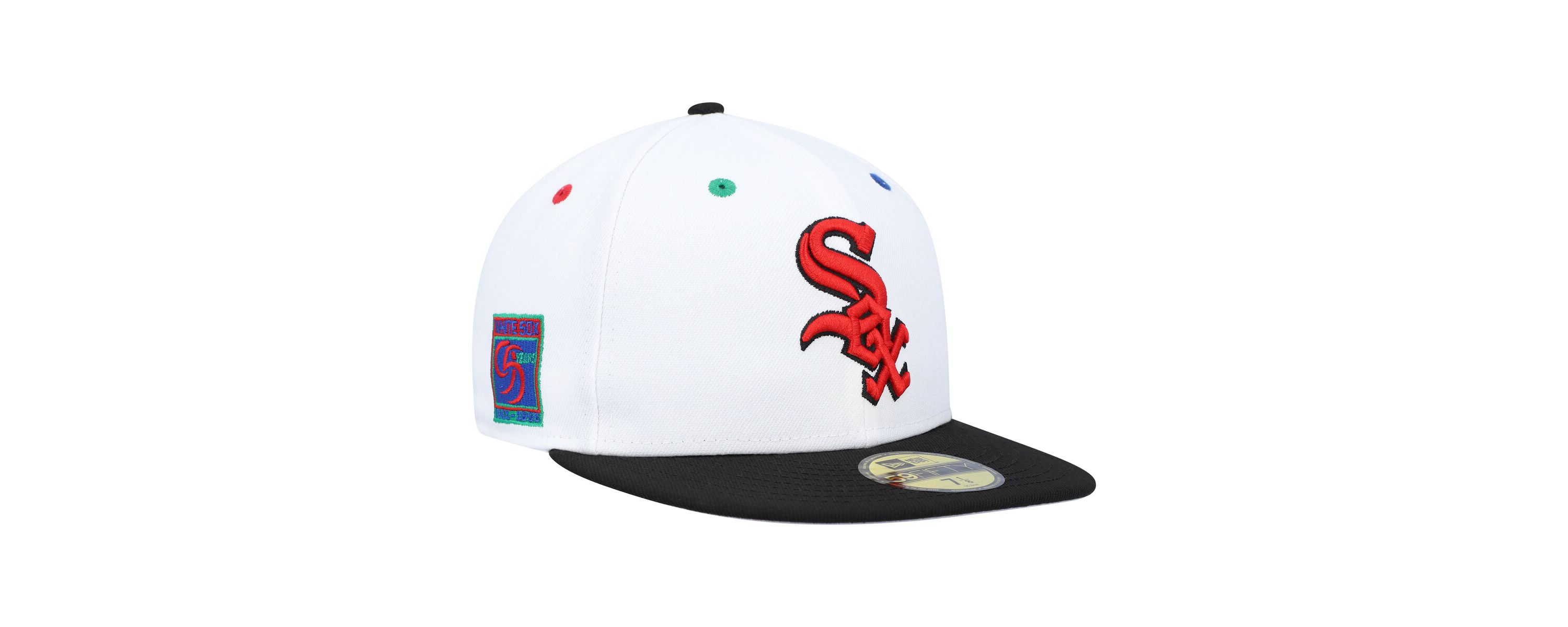 Chicago White Sox MLB White/Black Chicago Sox 95th Anniversary Primary Eye 59FIFTY Fitted Hat