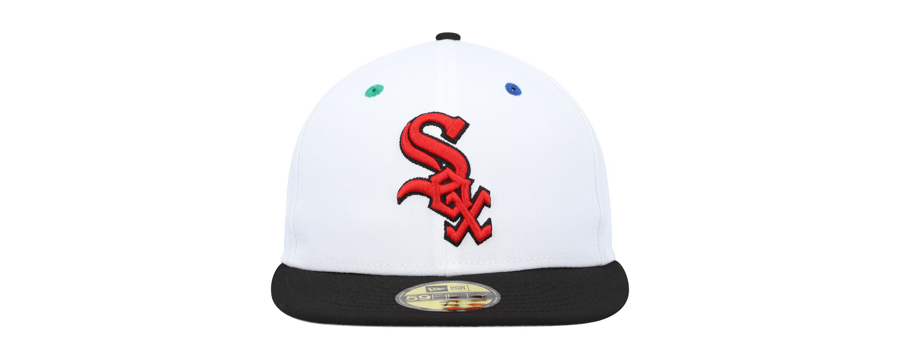 Chicago White Sox MLB White/Black Chicago Sox 95th Anniversary Primary Eye 59FIFTY Fitted Hat