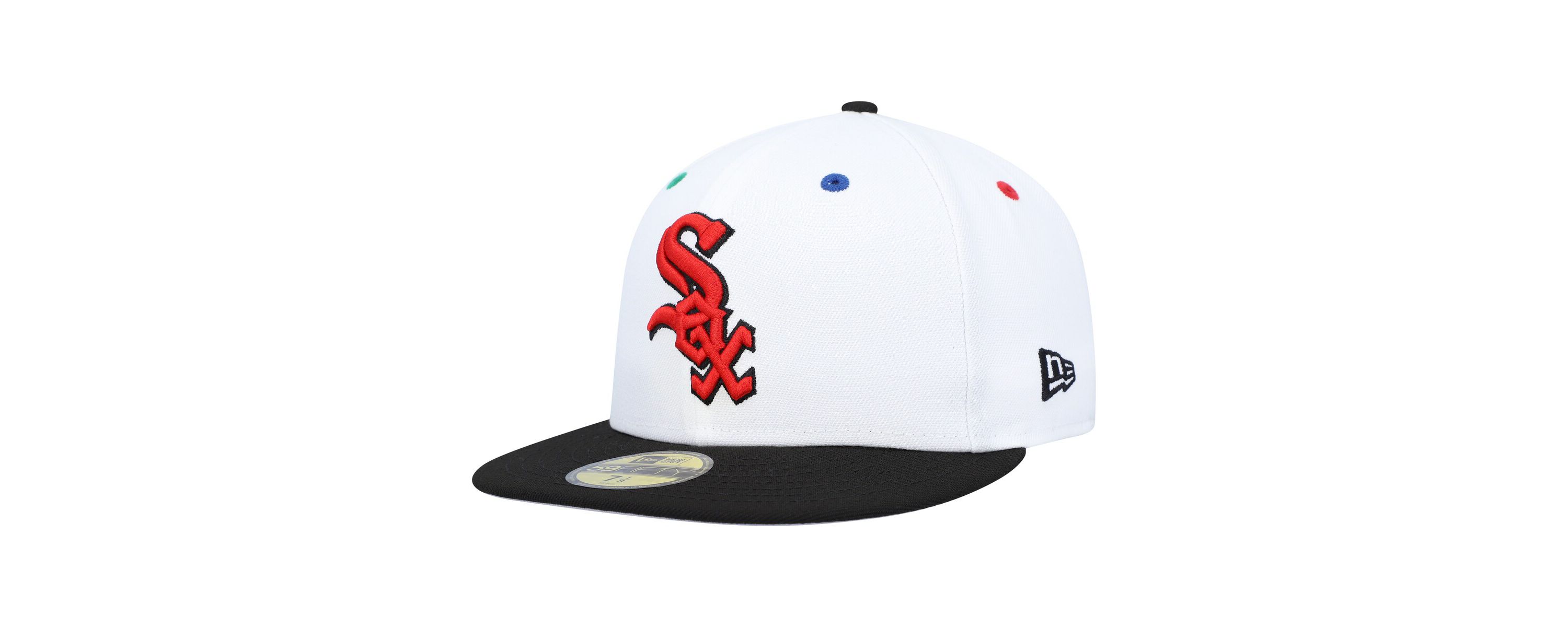 Chicago White Sox MLB White/Black Chicago Sox 95th Anniversary Primary Eye 59FIFTY Fitted Hat