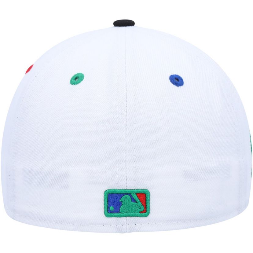 MLB White/Black Los Angeles Dodgers 60th Anniversary Primary Eye 59FIFTY Fitted Hat